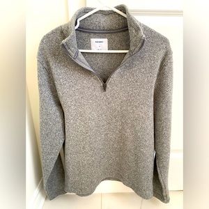 Grey Old Navy 1/4 Zip Sweater